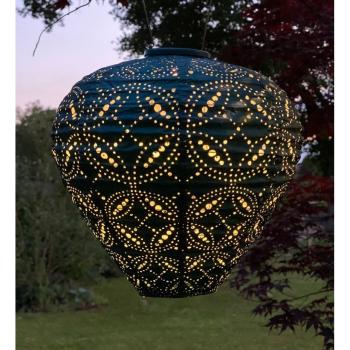 Lumiz Solar Laterne Mandela Ballon - 30 cm - Meerblau